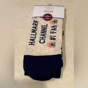 Hallmark Channel #1 Fan Socks - Navy and Cream